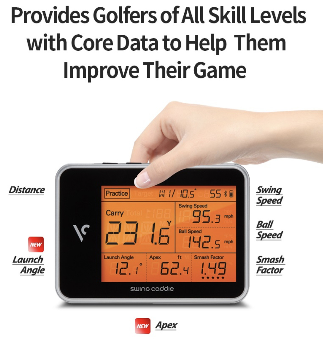 Voice Caddie Swing Caddie SC300 Portable Launch Monitor - JK's World of Golf
