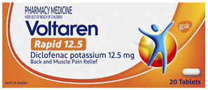 Voltaren Rapid 12.5mg, Pain Relief Tablets 20 Pack
