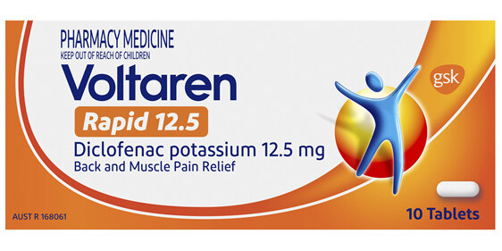 Voltaren Rapid 12.5 10 Tablets