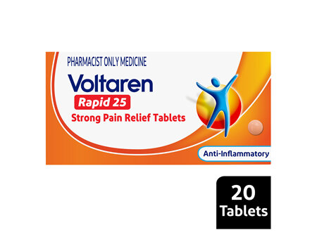 Voltaren Rapid 25mg Tablets 20s (Pharmacist Only)