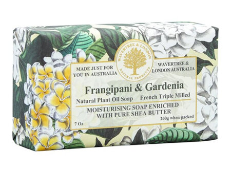 Wavertree & London Frangipani & Gardenia Soap Bar 200g