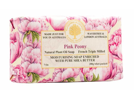 Wavertree & London Pink Peony Soap Bar 200g