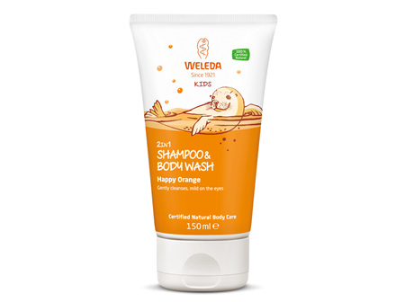 Weleda Kids 2in1 Shampoo & Body Wash Happy Orange, 150ml