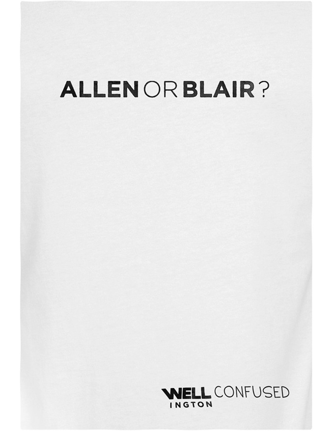 Well Confused, Black on White - Allen or Blair