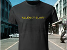 Well Confused, Yellow on Black T-Shirt - Allen or Blair