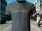 Well Confused, Yellow on Charcoal T-Shirt - Allen or Blair