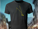 Well Trollied, yellow on black T-Shirt