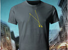 Well Trollied, yellow on charcoal T-Shirt