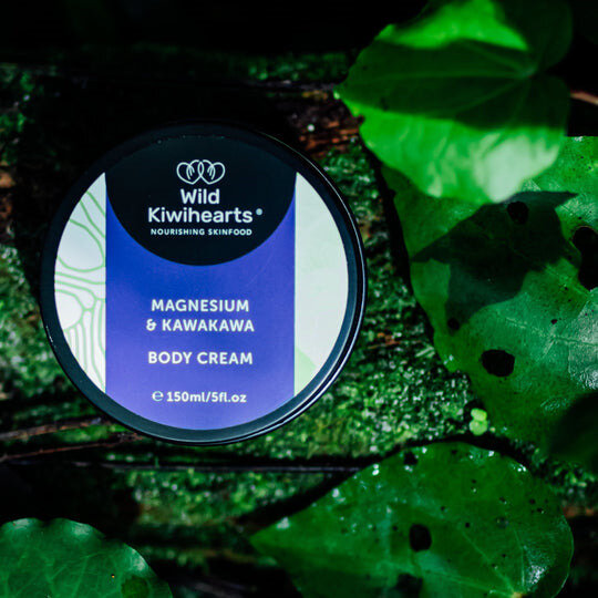 Wild Kiwihearts Magnesium & Kawakawa Body Cream 150ml