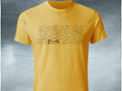 Windy Wellington, black on yellow T-Shirt