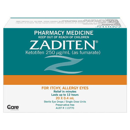 Zaditen Eye Drops 0.4ml 20pk