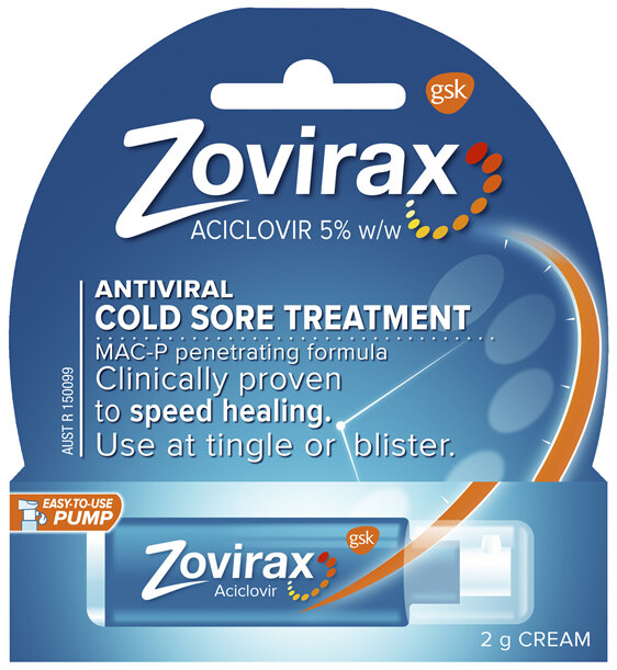 ZOVIRAX 5% COLD SORE CREAM (PUMP PACK)