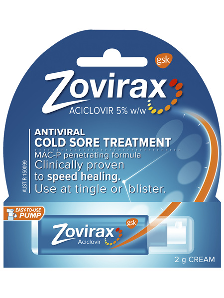 Zovirax Cold Sore Cream Pump 2 g