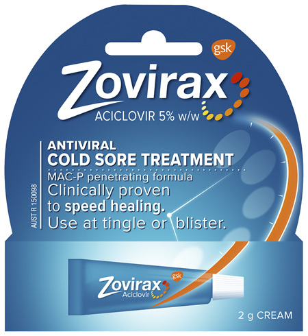 Zovirax Cold Sore Cream Tube 2 g