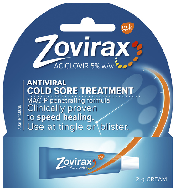 Zovirax Cold Sore Cream Tube 2 g