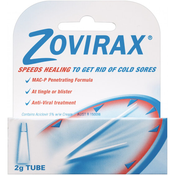 Zovirax Tube Cold Sore Cream 2g