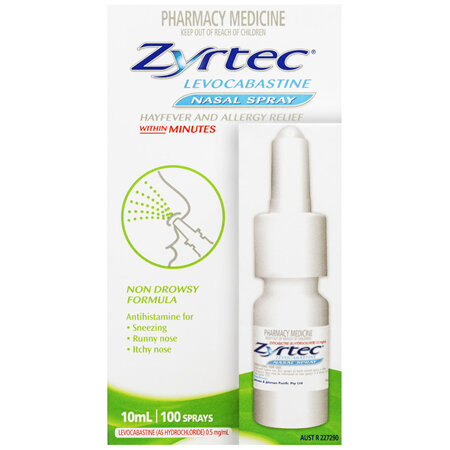 Zyrtec Hayfever & Allergy Relief Antihistamine Nasal Spray 10mL