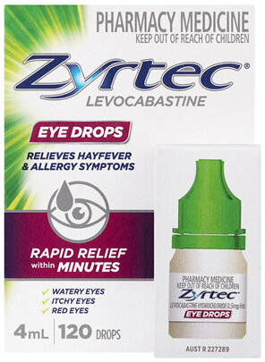 Zyrtec Hayfever Levocabastine Eye Drops 4mL