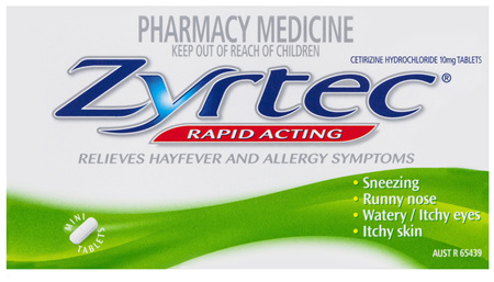 Zyrtec Rapid Acting Allergy & Hayfever Tablets 60 Pack