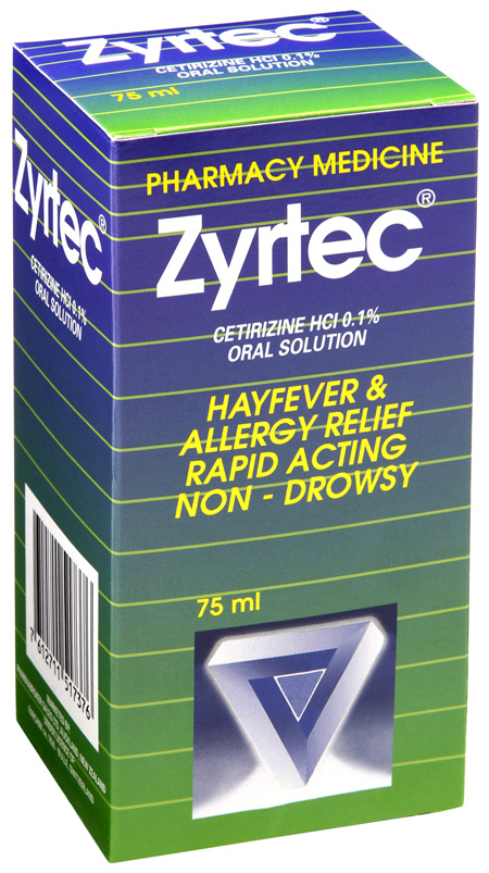 Zyrtec Solution Hayfever Allergy R 75ml