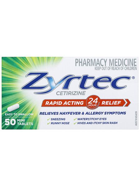 ZYRTEC Tablets 10mg 50 Non-SRP